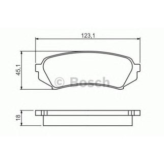 Колодки тормозные задние дисковые к-кт BOSCH 0 986 424 641 фото