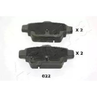 Колодки тормозные задние дисковые к-кт ashika 51-00-022 фото