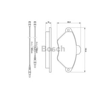 Колодки тормозные передние к-кт BOSCH 0 986 424 278 фото