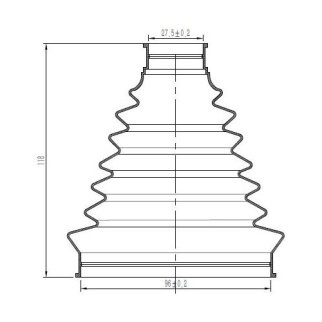 Пыльник ШРУСа TRIALLI FG 1413 фото 3
