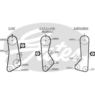 Ремень ГРМ GATES 5002 фото