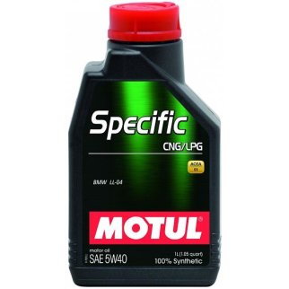 Масло моторное 5W40 MOTUL 1л синтетика Specific CNG/LPG A3/B4/C3, SM/CF фото