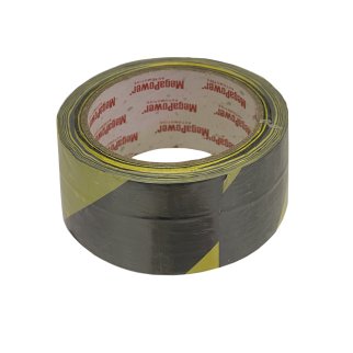 Скотч сигнальный 48мм х 20м желтый/черный MEGAPOWER фото