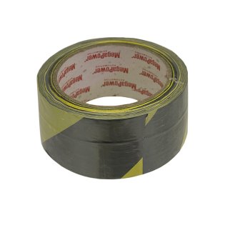 Скотч сигнальный 48мм х 20м желтый/черный MEGAPOWER фото