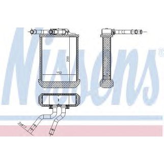 Радиатор отопителя MERCEDES-BENZ: M-CLASS (W163) ML230/ML270CDi/ML320/ML350/ML400CDi/ML430/ML500/ML55AMG 98-05 фото