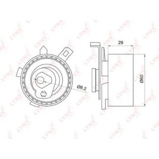 Ролик ГРМ LYNXauto PB1015 фото