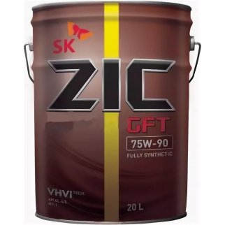 Масло трансмиссионное ZIC GFT 75W-90 синтетическое 20 л 192629 фото
