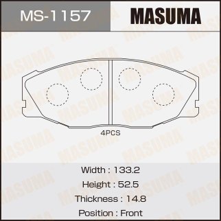 Колодки тормозные передние к-кт Masuma MS-1157 фото