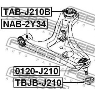 Опора шаровая FEBEST 0120-J210 фото