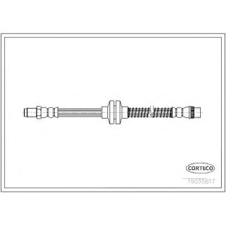 Шланг тормозной RENAUL Megane/Scenic (03-) передний лев/прав CORTECO фото