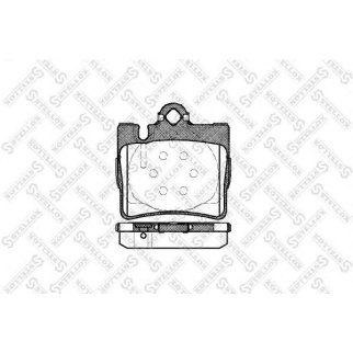 781 000B-SX_колодки дисковые з.! с антискрип. пластинами MB W220 2.8-6.0/3.2CDi 98-05 фото