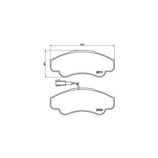 Колодки тормозные передние к-кт Brembo P 23 092 фото