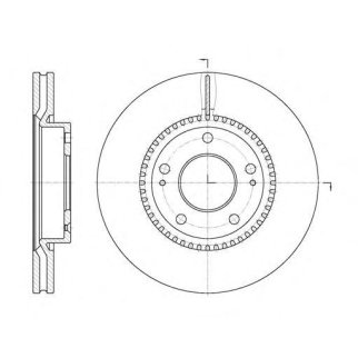 6663.10_диск тормозной передний! Hyundai Tuscon 2.0/2.7/2.0D 04> фото