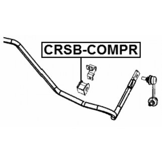 Втулка (сайлентблок) заднего стабилизатора FEBEST CRSB-COMPR фото 2