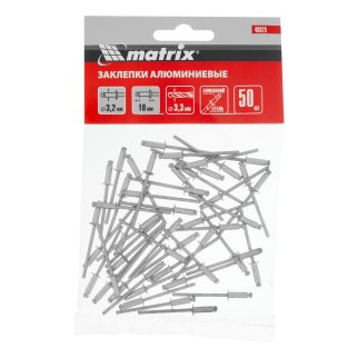 MATRIX 40625 Заклепки вытяжные 3,2x10мм алюминиевые 50шт фото 3