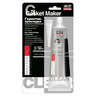 Герметик-прокладка нейтральный MasterPro &quot;прозрачный&quot; 85 гр. AVS AVK-347, шт фото
