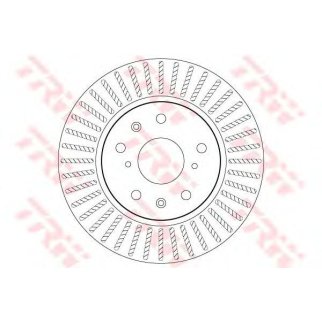 Диск тормозной передний вентилируемый TRW DF7398 фото