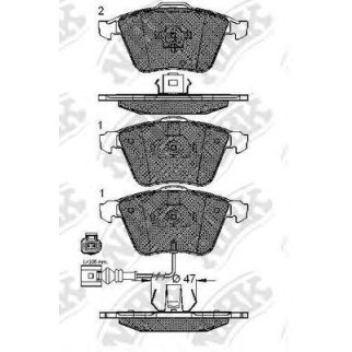 Колодки тормозные передние к-кт NiBK PN0399W фото