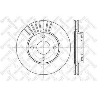 Диск тормозной Stellox 6020-2549V-SX фото