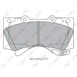 Колодки тормозные передние к-кт LYNXauto BD-7580 фото