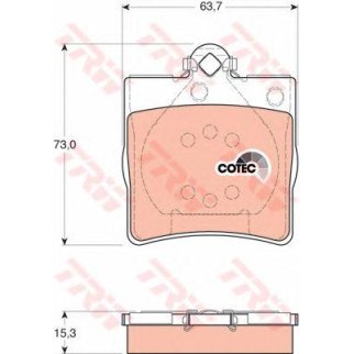 Колодки тормозные задние Mercedes Sprinter, W202, W210, S202 фото