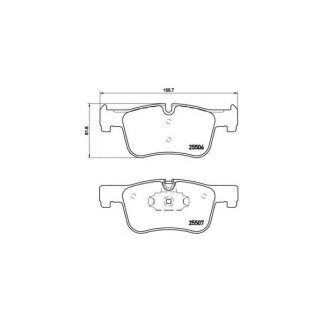 Колодки тормозные передние к-кт brembo P 06 070 фото