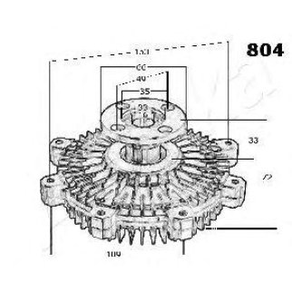 Термомуфта ashika 36-08-804 фото