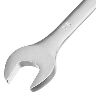 Ключ комбинированный 25 мм, CrV, матовый хром STELS фото 3