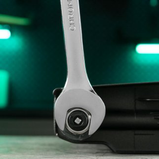 Ключ комбинированный 25 мм, CrV, матовый хром STELS фото 1