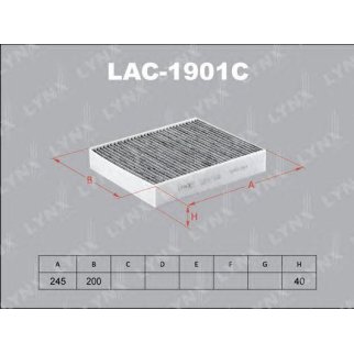 Фильтр салона LYNXauto LAC-1901C фото