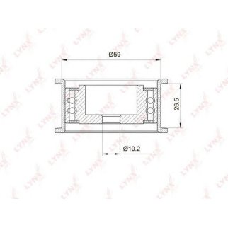 Ролик ГРМ LYNXauto PB3002 фото