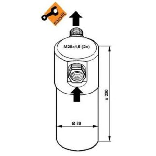 Осушитель системы кондиционирования NRF 33081 фото