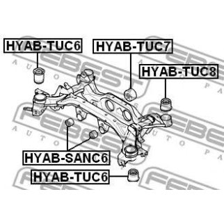 Сайлентблок задней подвески FEBEST HYAB-SANC6 фото