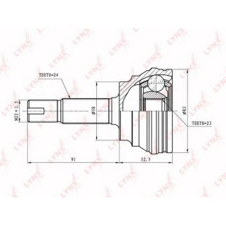 ШРУС наружный LYNXauto CO7505 фото