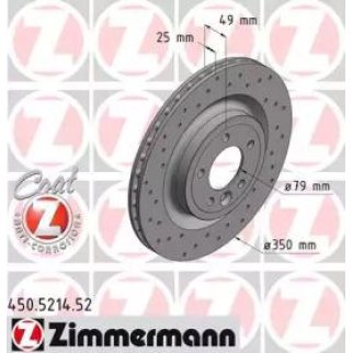 Диск тормозной Zimmermann 450.5214.52 фото