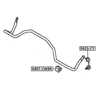Втулка заднего стабилизатора ASVA 0407-CW8R фото