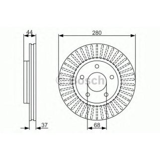 Диск тормозной BOSCH 0 986 479 A28 фото