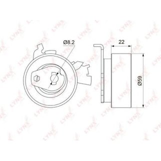 Ролик ГРМ LYNXauto PB-1142 фото