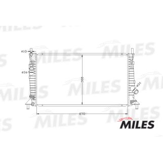 Радиатор основной MILES ACRB014 фото