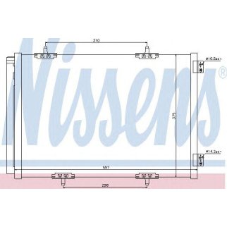 Радиатор кондиционера Nissens 940055 фото