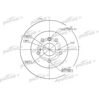 Диск тормозной PATRON PBD7005 фото