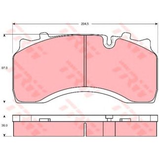 Колодки тормозные передние к-кт TRW GDB5084 фото