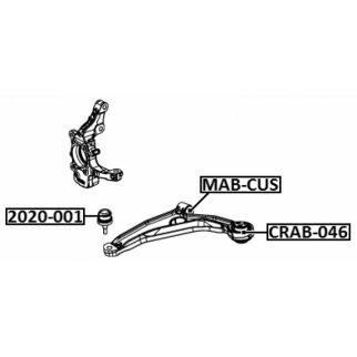 Опора шаровая передн рычага CHRYSLER SEBRING II 2020-001 фото 2