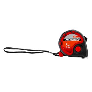 Рулетка 5м 25мм Status 3 fixations, двухкомпонентный корпус, 3фиксации ленты MATRIX фото 4
