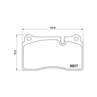 Колодки тормозные передние к-кт brembo P 44 018 фото