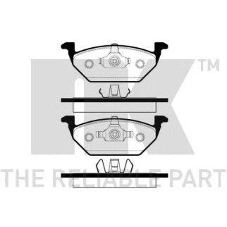 6224740NK_колодки дисковые передние! с пластиной, без датчика VW Golf,Skoda Octavia 1.4-1.9SD 96-00 фото