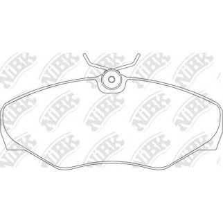 Колодки тормозные передние к-кт NiBK PN0198 фото
