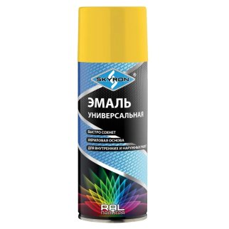 Эмаль SKYRON акрил. желтая (аэрозоль) 520мл фото