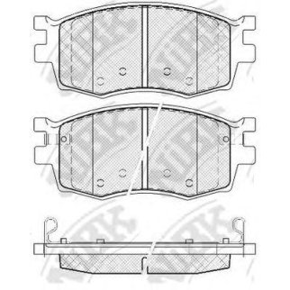 Колодки тормозные передние к-кт NiBK PN0435 фото