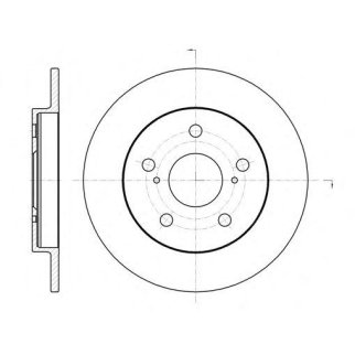 61074.00_диск тормозной з.! Toyota Auris/Corolla 1.33-1.8i/D 07> фото